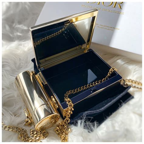 dior clutch with lipsticks|dior lipstick set with clutch.